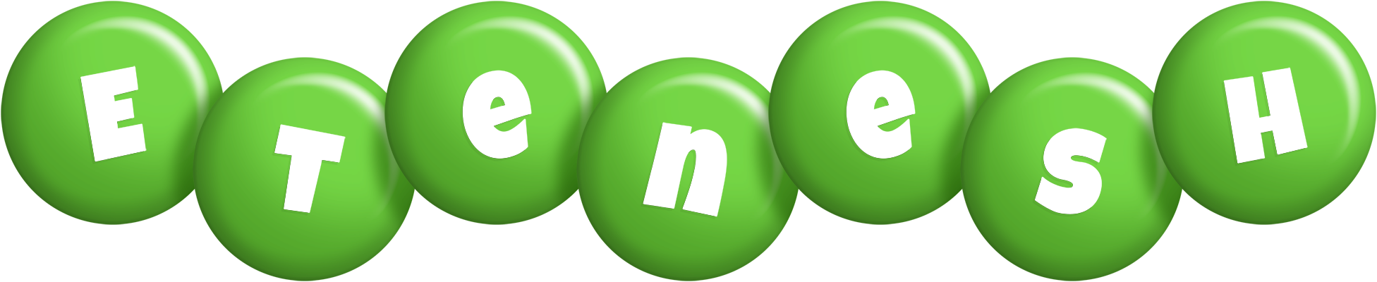 Etenesh candy-green logo