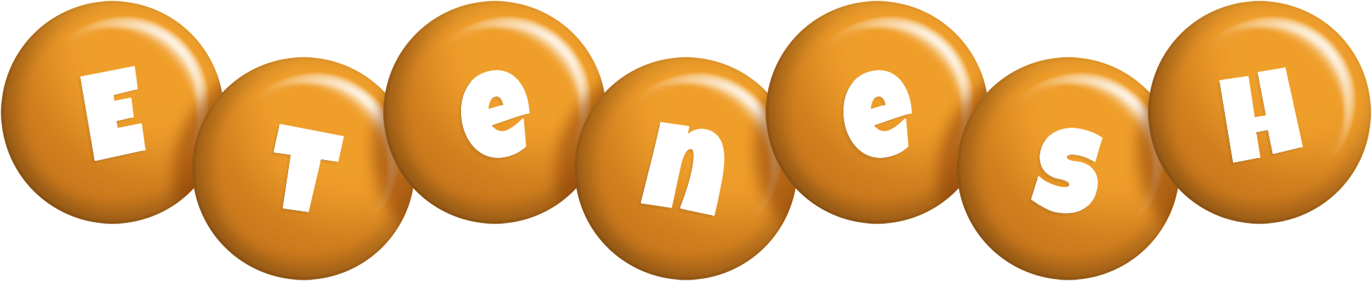 Etenesh candy-orange logo