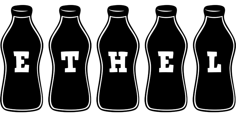 Ethel bottle logo