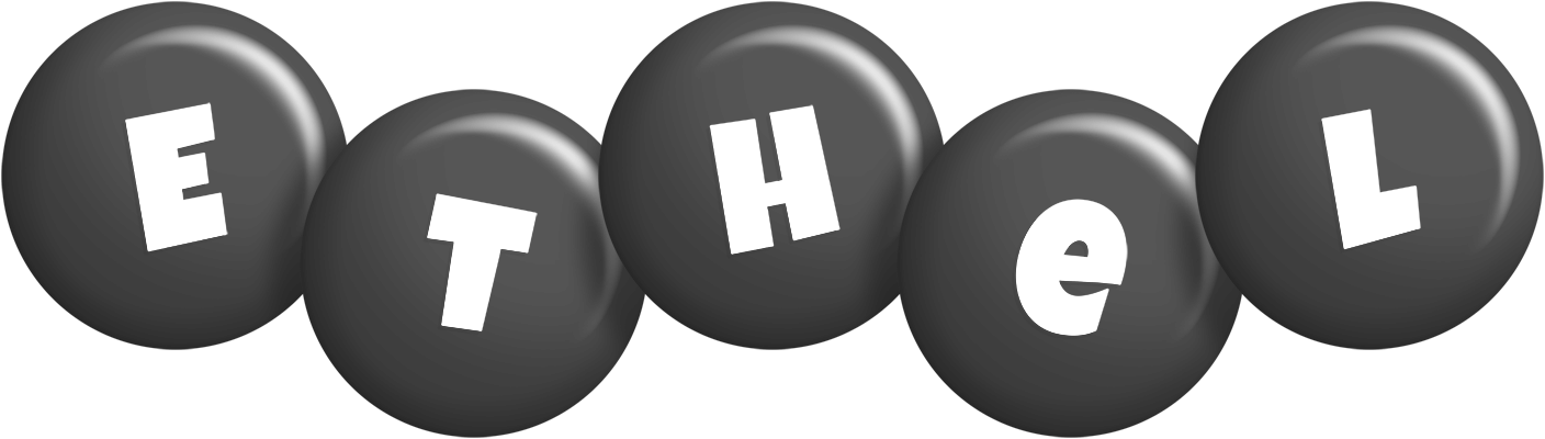 Ethel candy-black logo