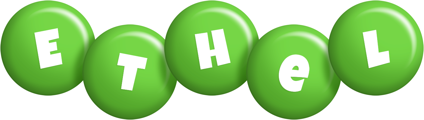 Ethel candy-green logo