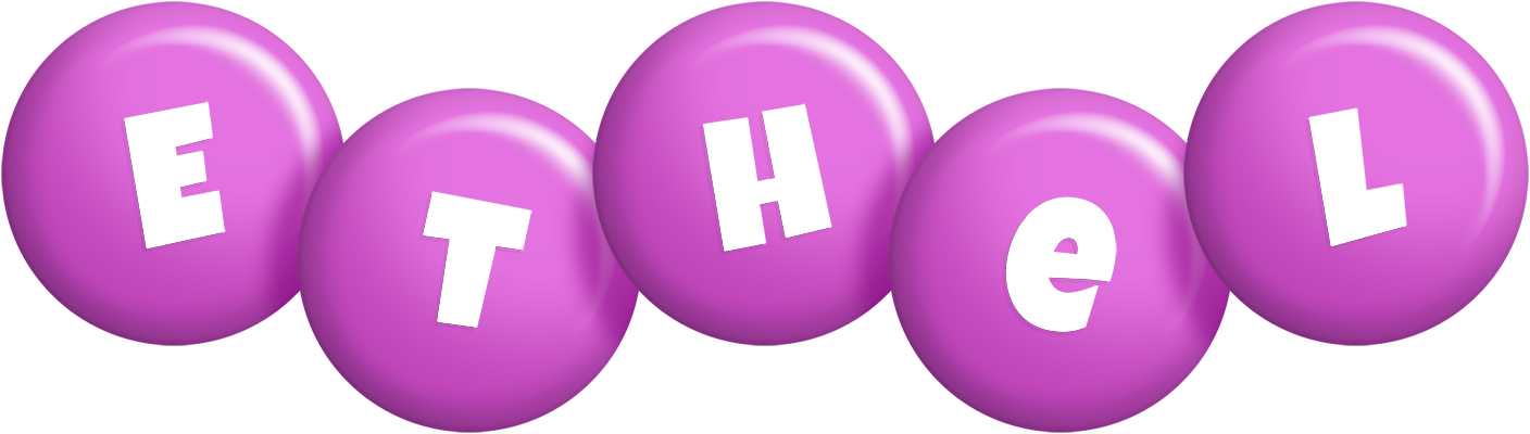 Ethel candy-purple logo