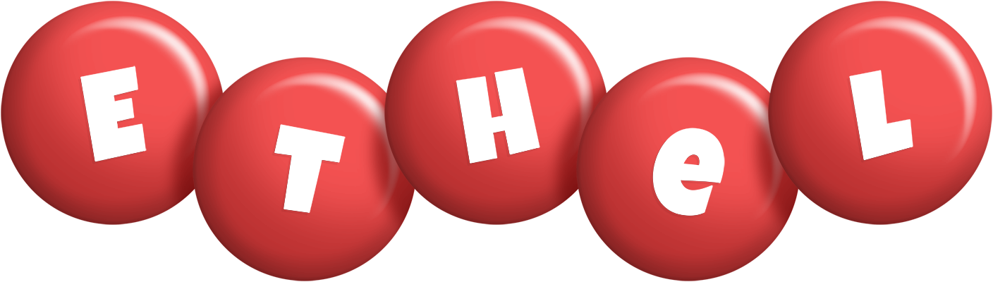 Ethel candy-red logo