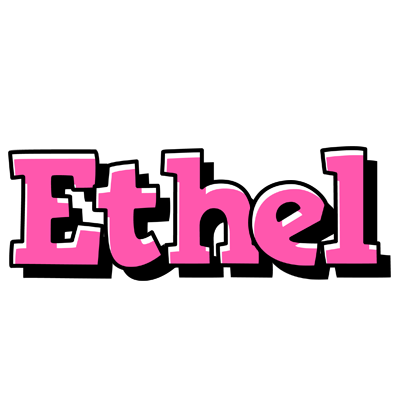 Ethel girlish logo