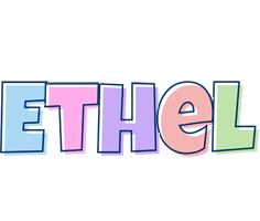 Ethel pastel logo