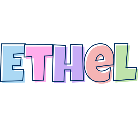Ethel pastel logo