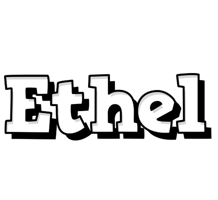Ethel snowing logo