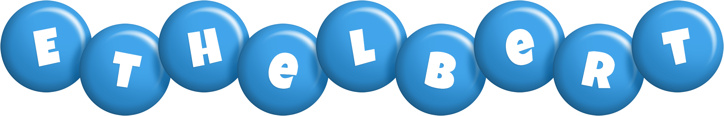 Ethelbert candy-blue logo