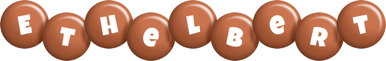 Ethelbert candy-brown logo