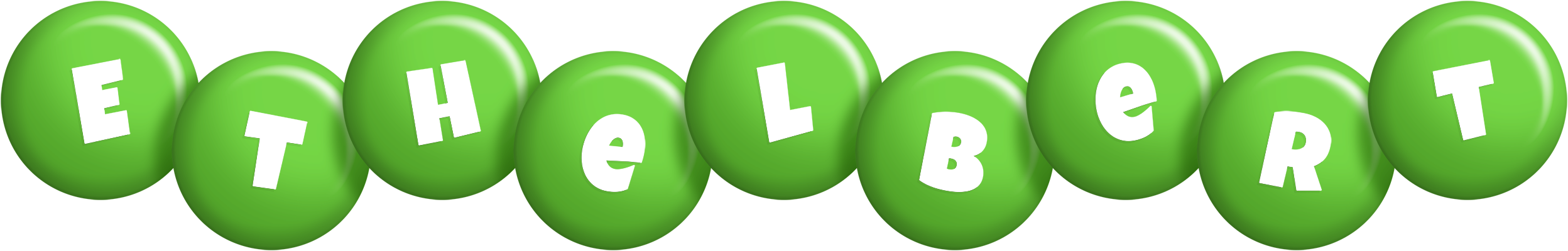 Ethelbert candy-green logo