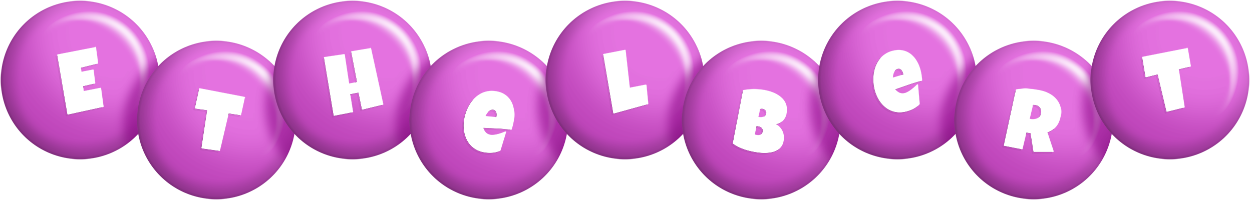 Ethelbert candy-purple logo