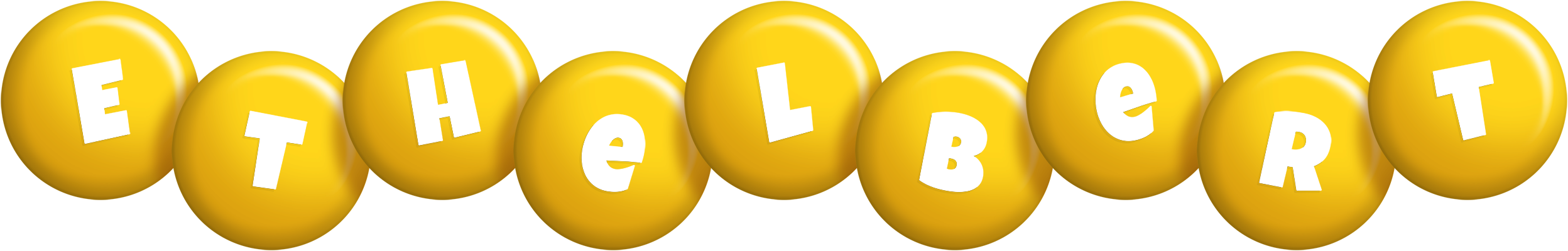 Ethelbert candy-yellow logo