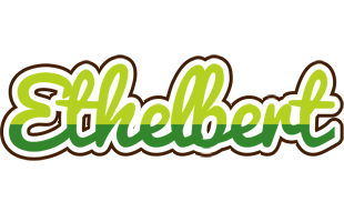 Ethelbert golfing logo