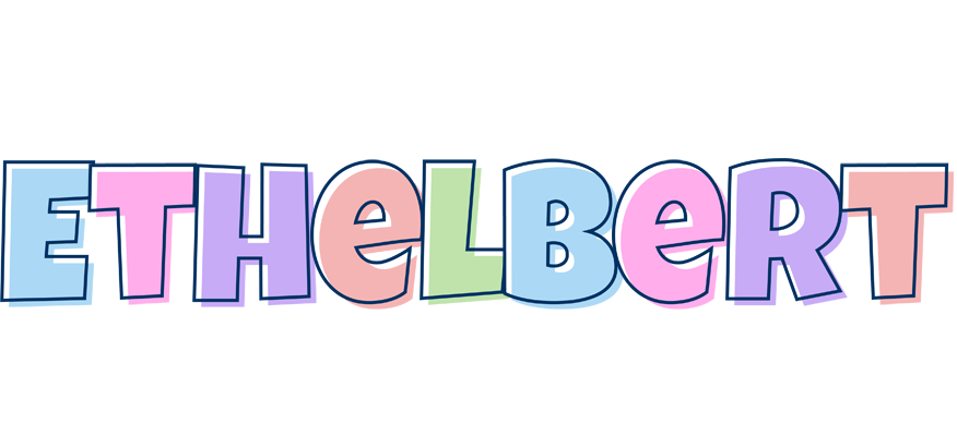 Ethelbert pastel logo
