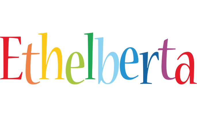Ethelberta birthday logo