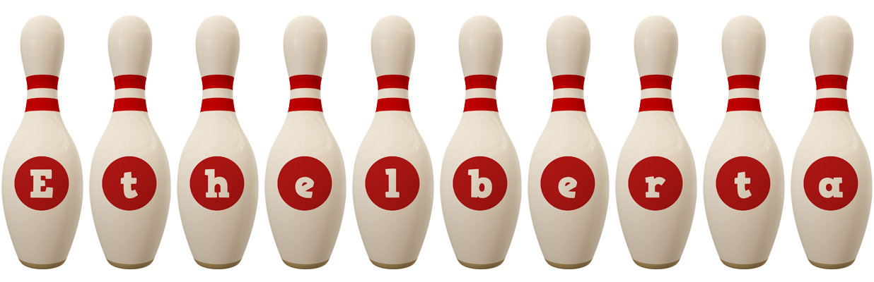 Ethelberta bowling-pin logo
