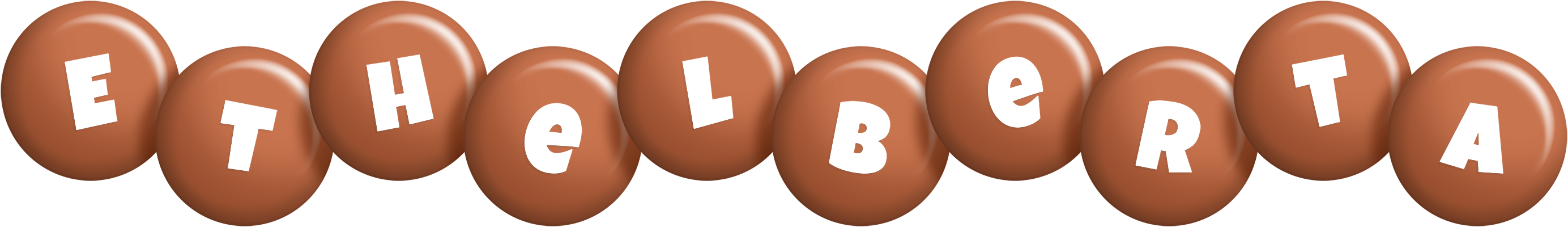 Ethelberta candy-brown logo