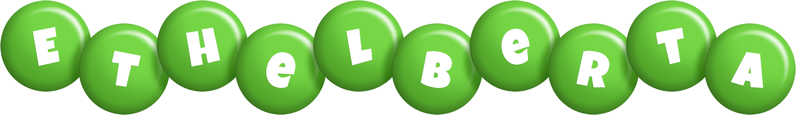 Ethelberta candy-green logo