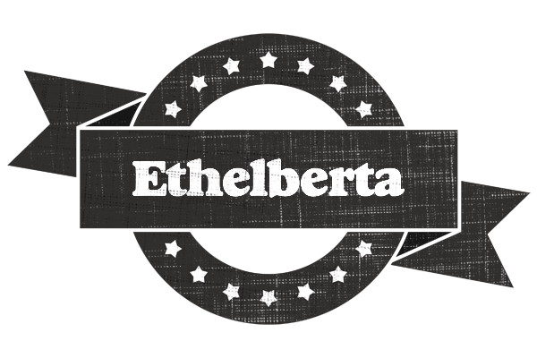 Ethelberta grunge logo