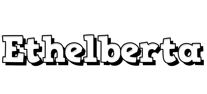 Ethelberta snowing logo