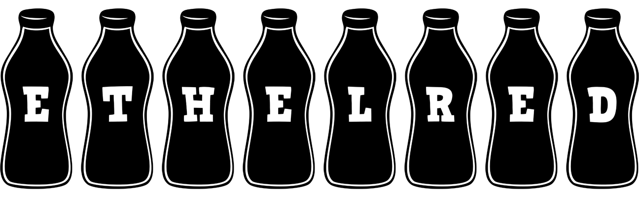 Ethelred bottle logo