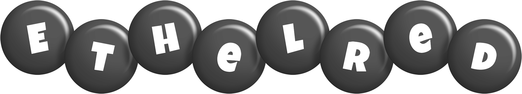 Ethelred candy-black logo