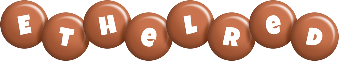 Ethelred candy-brown logo