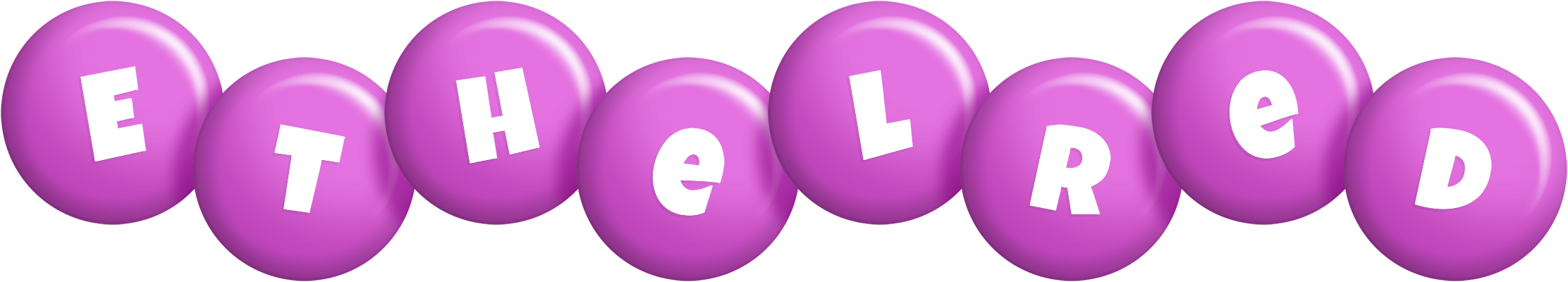 Ethelred candy-purple logo