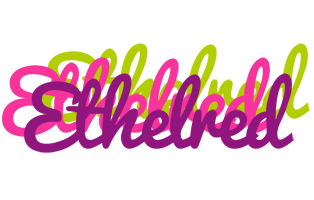 Ethelred flowers logo