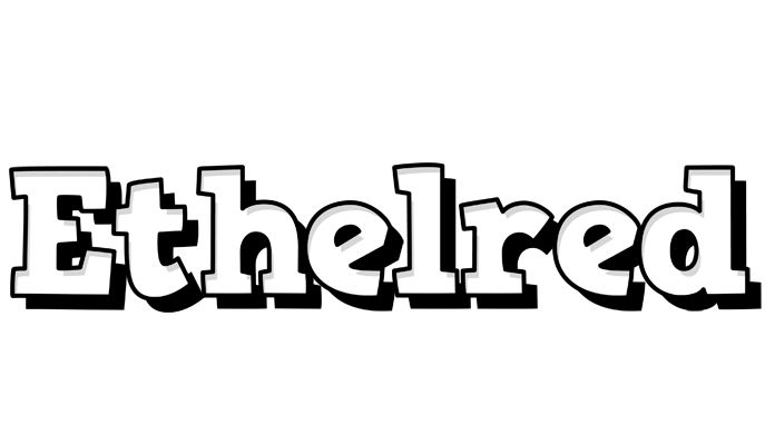 Ethelred snowing logo