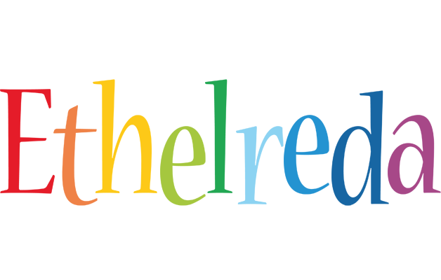 Ethelreda birthday logo