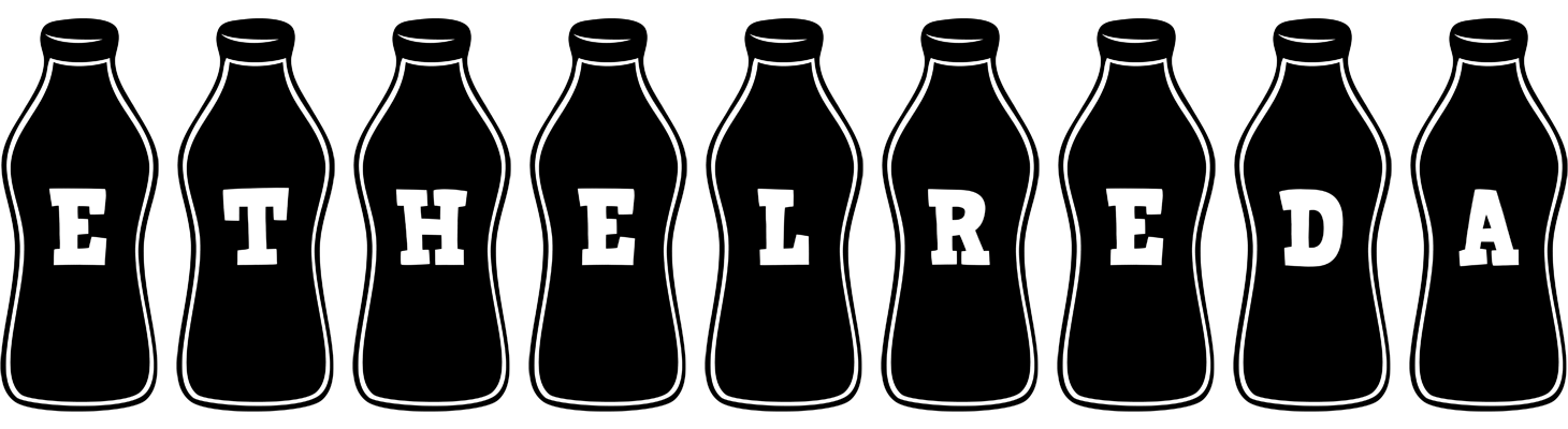 Ethelreda bottle logo