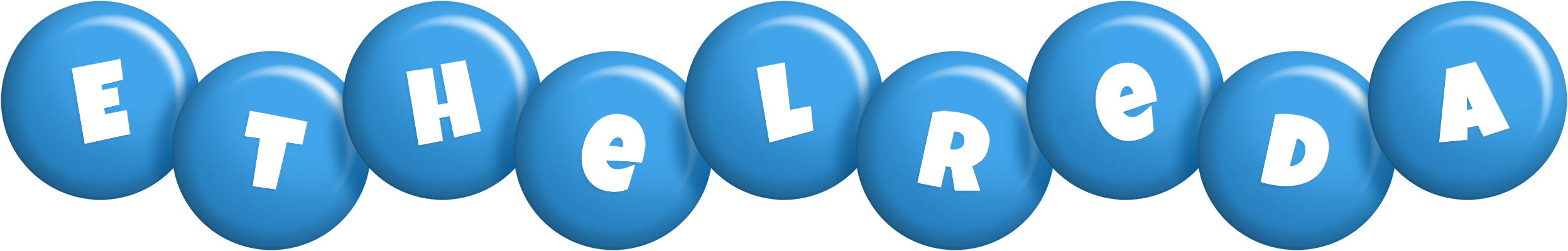 Ethelreda candy-blue logo