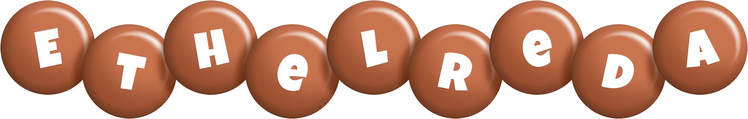 Ethelreda candy-brown logo