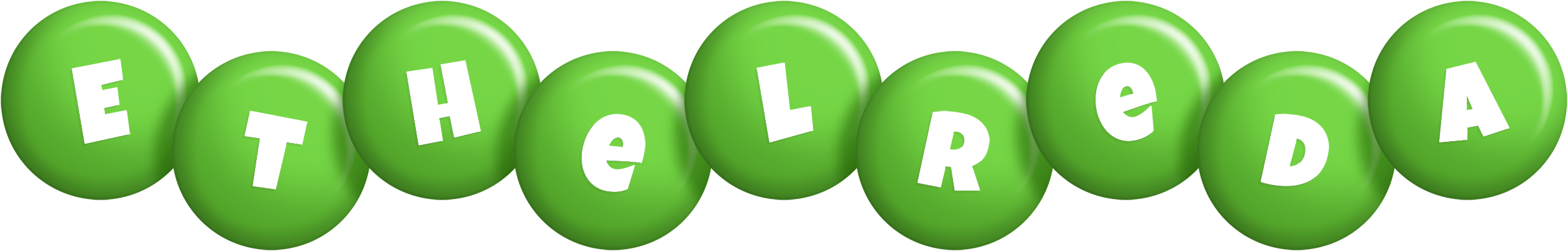 Ethelreda candy-green logo