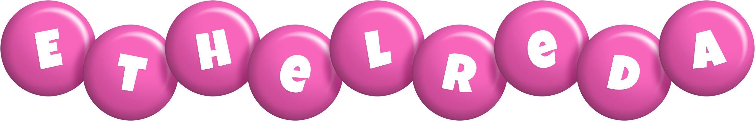 Ethelreda candy-pink logo