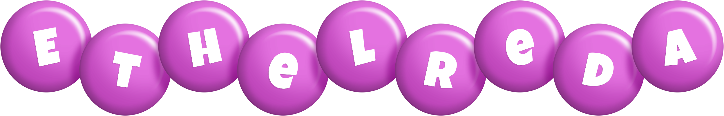 Ethelreda candy-purple logo