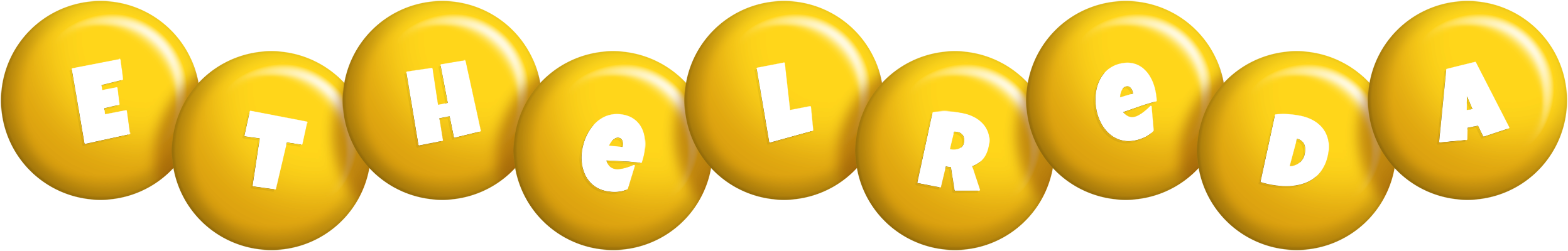 Ethelreda candy-yellow logo
