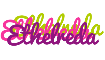 Ethelreda flowers logo