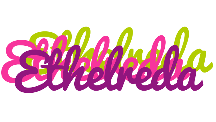 Ethelreda flowers logo