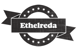 Ethelreda grunge logo