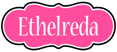 Ethelreda invitation logo