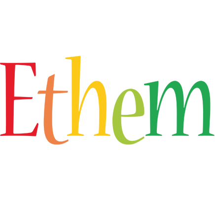 Ethem birthday logo