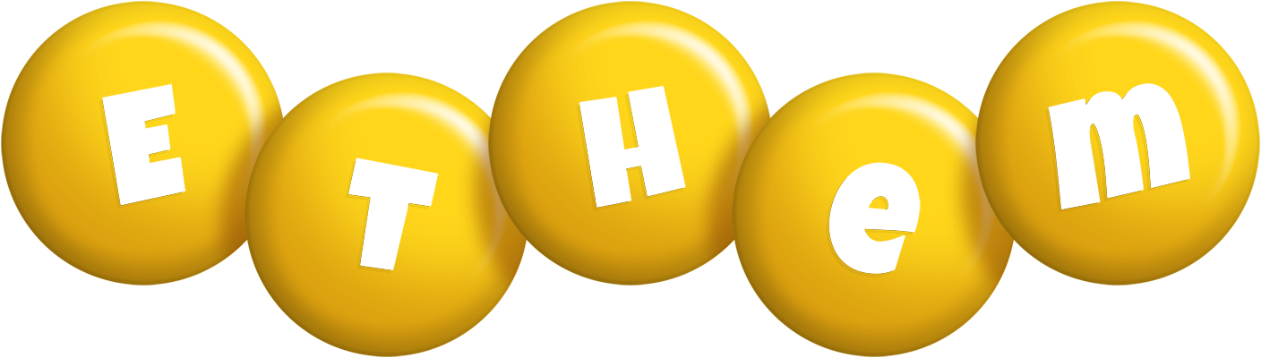 Ethem candy-yellow logo