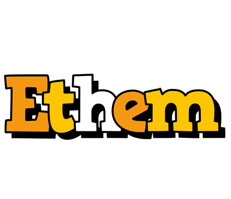 Ethem cartoon logo