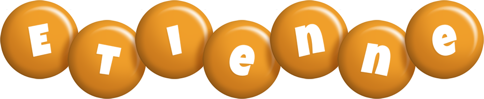 Etienne candy-orange logo
