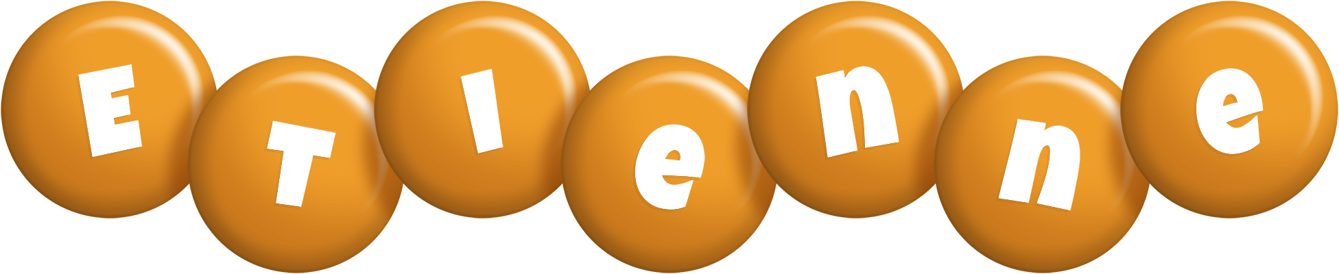 Etienne candy-orange logo