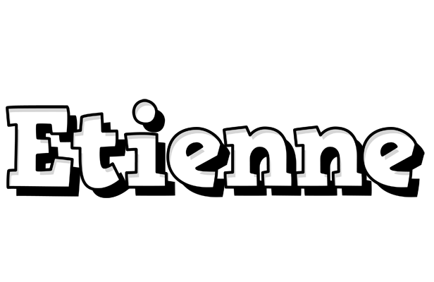 Etienne snowing logo