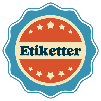 ETIKETTER logo effect. Colorful text effects in various flavors. Customize your own text here: https://www.textgiraffe.com/logos/labels/