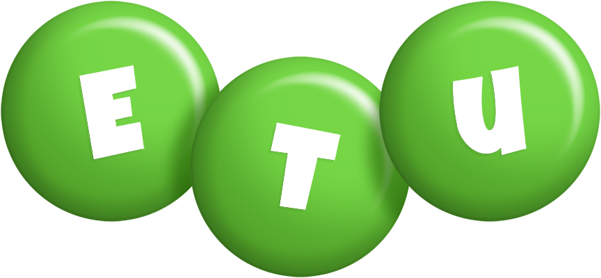 Etu candy-green logo